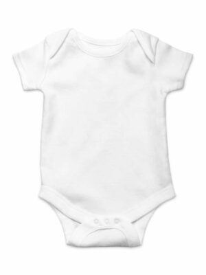 Body bébé demi manches blanc uni