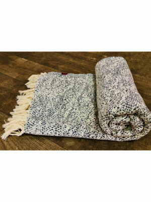 JETE COTON CAPRI GRIS MOYEN 160X250CM