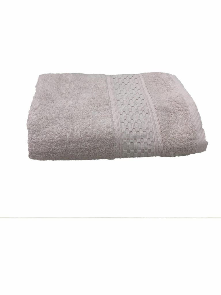 SERVIETTE EPONGE BOUCLE LANA ROSE CLAIR