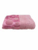 SERVIETTE EPONGE VELOUR  ROSE MAUVE