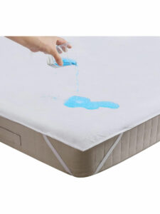 PROTEGE MATELAS BEBE 120X60 PLAT  IMPERMEABLE BLANC