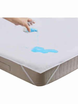PROTEGE MATELAS BEBE 120X60 PLAT  IMPERMEABLE BLANC