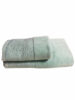 ENS EPONGE VELOUR JULYA DIAG 100*160+SERV 50*90 VERT D EDAU