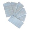 LOT DE 6 SERVIETTES DE TABLE EN POLYCOTON 48X48 CM