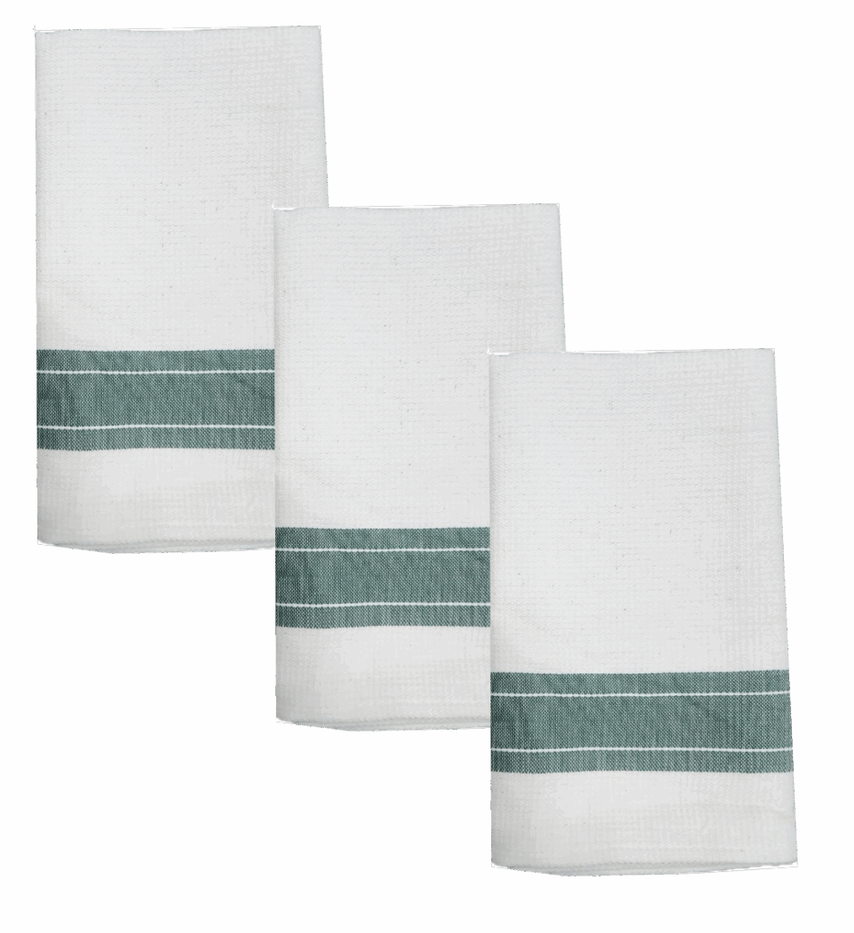 LOT DE 3 TORCHONS DE TABLE 100% COTON NID D’ABEILLE 45X62 cm