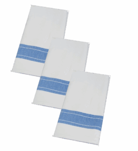 LOT DE 3 TORCHONS DE TABLE 100% COTON NID D’ABEILLE 45X62 cm