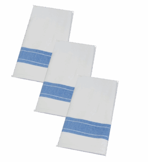 LOT DE 3 TORCHONS DE TABLE 100% COTON NID D’ABEILLE 45X62 cm