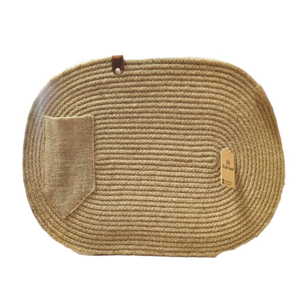SOUS PLAT  OVAL EN JUTE