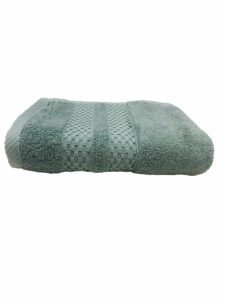 SERVIETTE EPONGE BOUCLE LILY VERT D EAU
