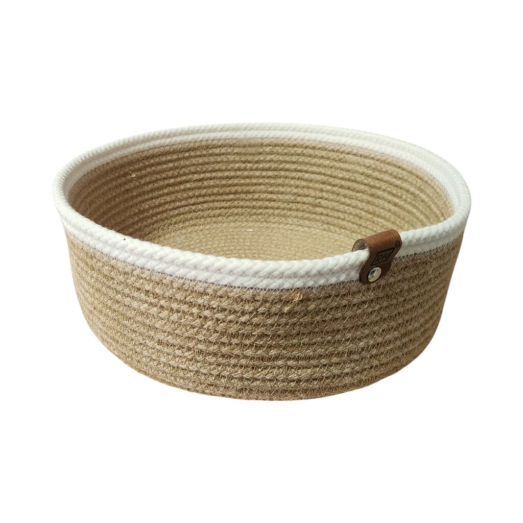 CORBEILLE DE RANG  MLULTI USAGES AVEC BORD BLANC ROND 23/H6