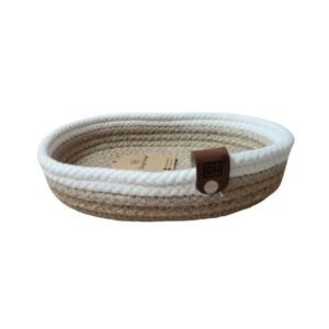 CORBEILLE DE RANG  MULTI USAGES AVEC BORD BLANC OVALE 15/H4,5