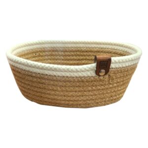 CORBEILLE DE RANG  MULTI USAGES AVEC BORD BLANC OVALE 23/H8