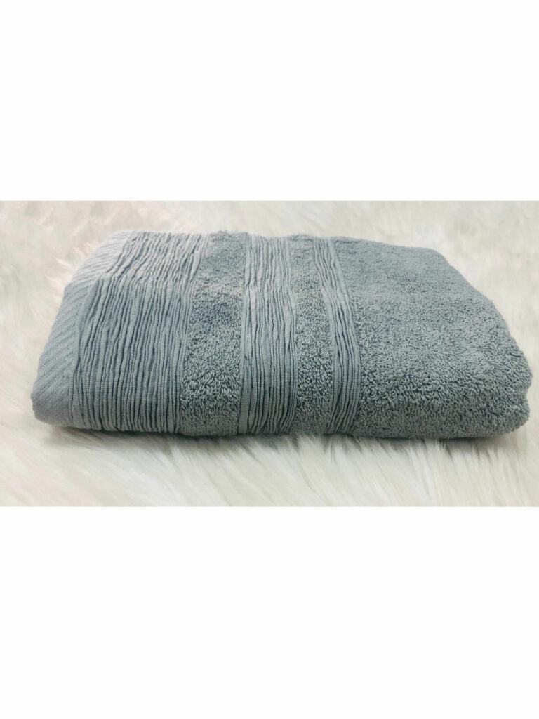 SERVIETTE EPONGE BOUCLE SILENE GRIS