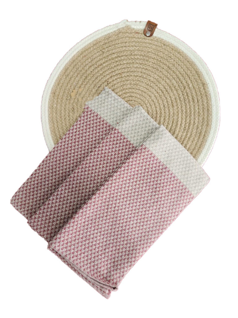 Lot de 3 SERVIETTES DE TABLE ARABESQUE  43*56cm