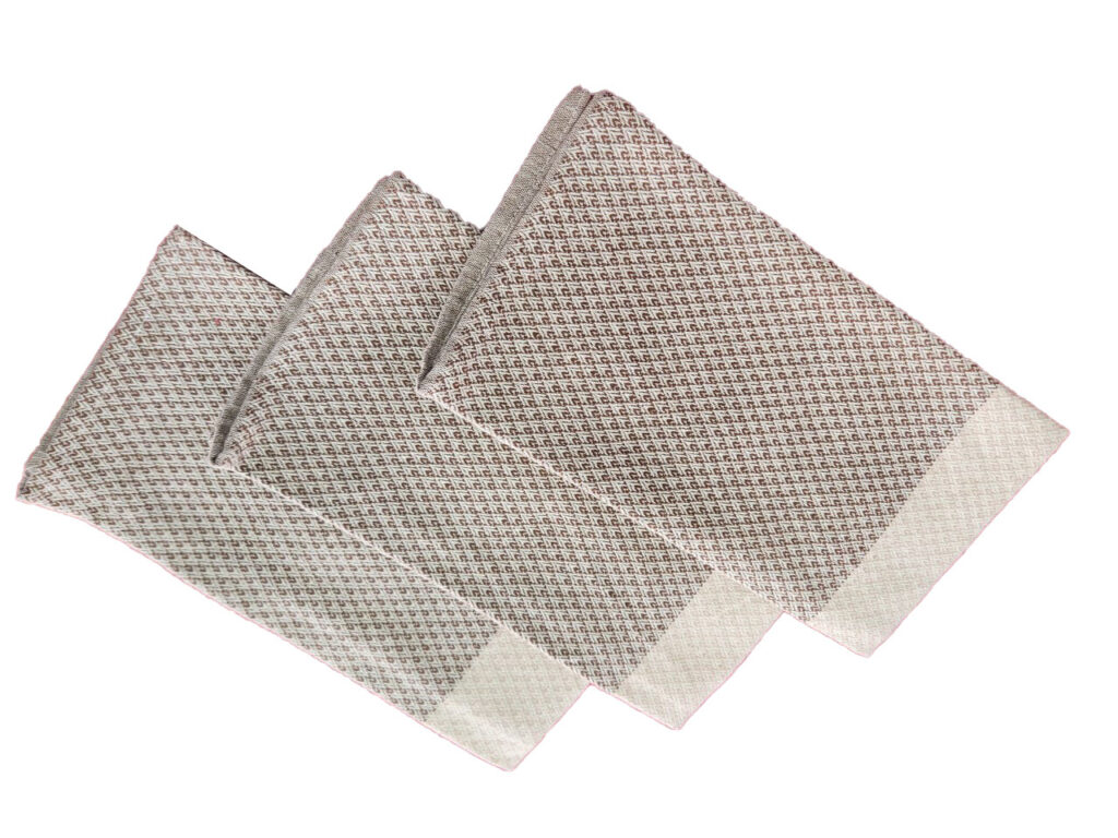 Lot de 3 SERVIETTES DE TABLE ARABESQUE  43*56cm