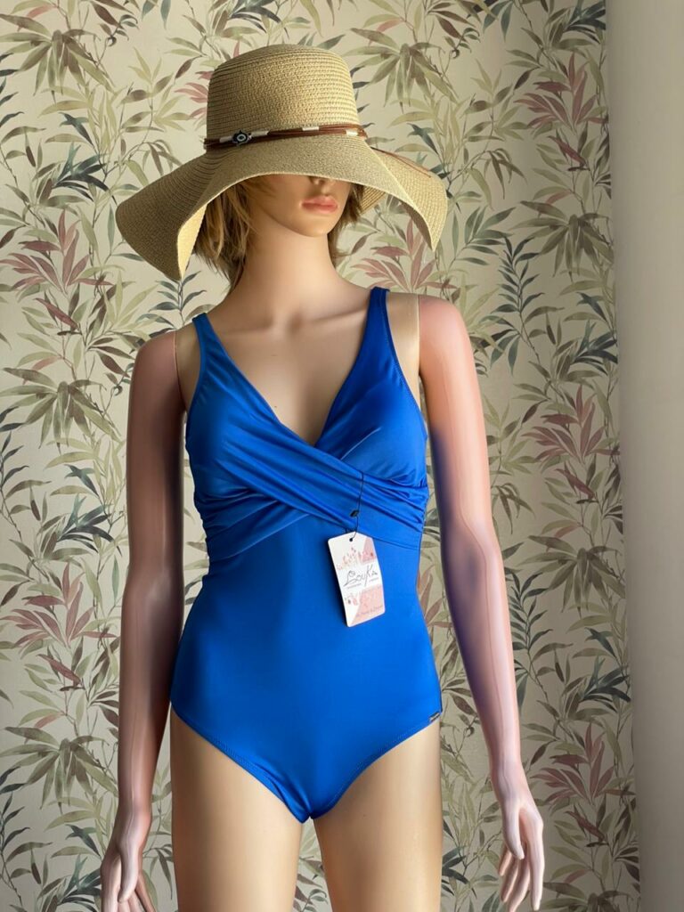Maillot de bain une pièce Bleu Bic