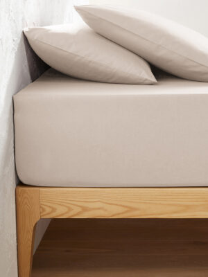 DRAP HOUSSE DE LIT 2 PLACES POLYCOTON 160X200 CM