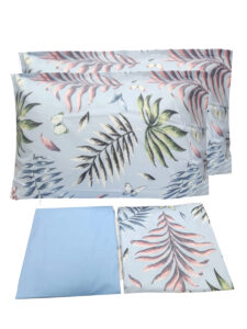 PARURE DE LIT 2 PLACES 100% COTON 180X200 CM