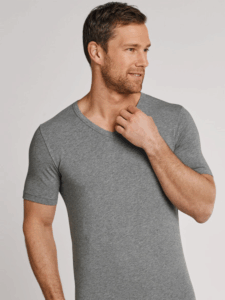 T-shirt homme col V 100% coton peigné sans couture BOB