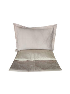 PARURE DE LIT 2 PLACES SATIN DE COTON JACQUARD 180X200 CM