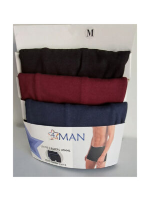 Lot de 3 Boxer Homme 4MEN