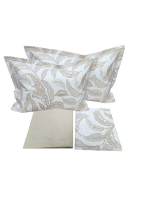 PARURE DE LIT 2 PLACES 100% COTON 160X200 CM