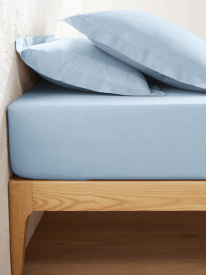 DRAP HOUSSE DE LIT 2 PLACES POLYCOTON 180X200 CM