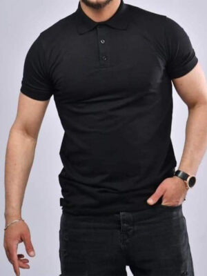 Polo homme piqué 100% coton demi manche