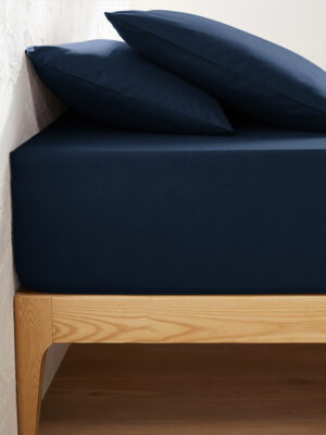 DRAP HOUSSE DE LIT 2 PLACES POLYCOTON 160X190 CM