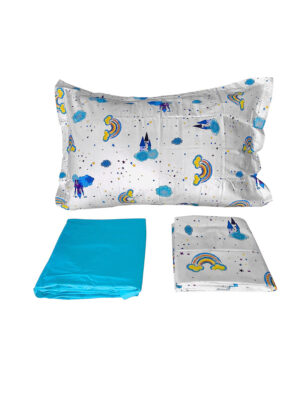 PARURE DE LIT 1 PLACE 100% COTON 90X190 CM