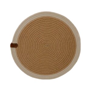 SOUS-PLAT DIAM 35 + blc EN JUTE