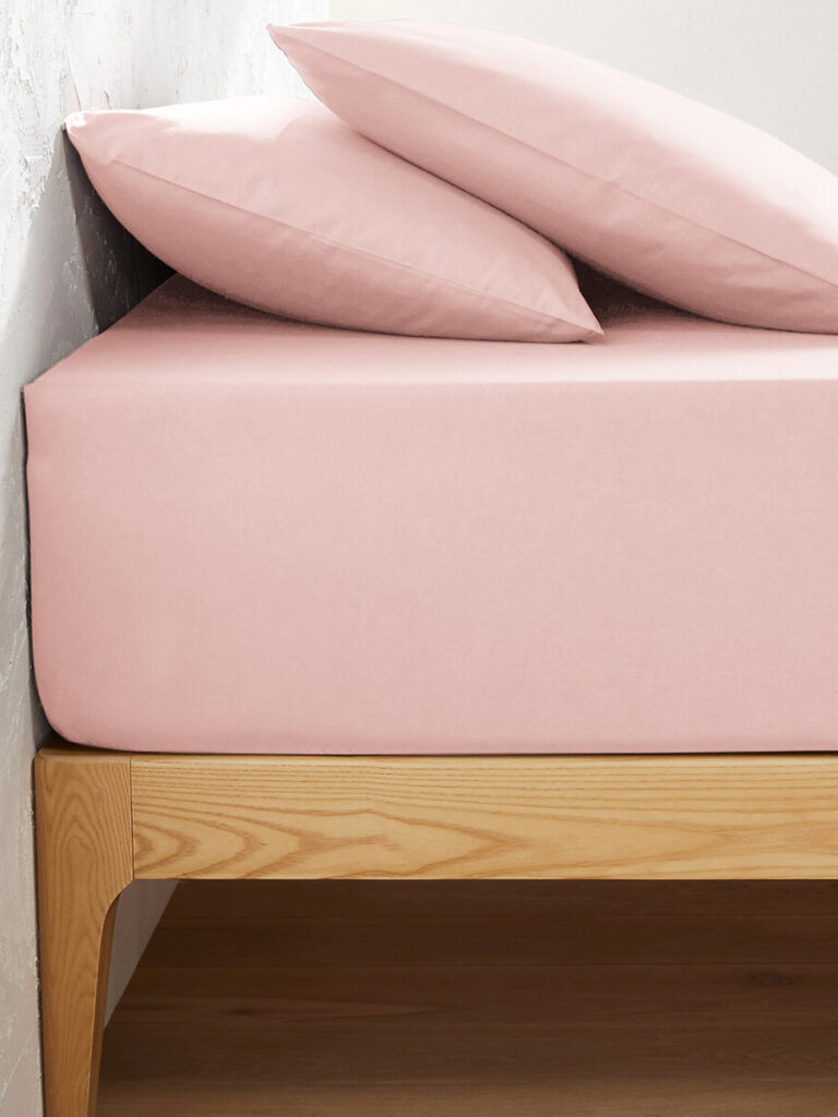 DRAP HOUSSE DE LIT 2 PLACES POLYCOTON 180X200 CM