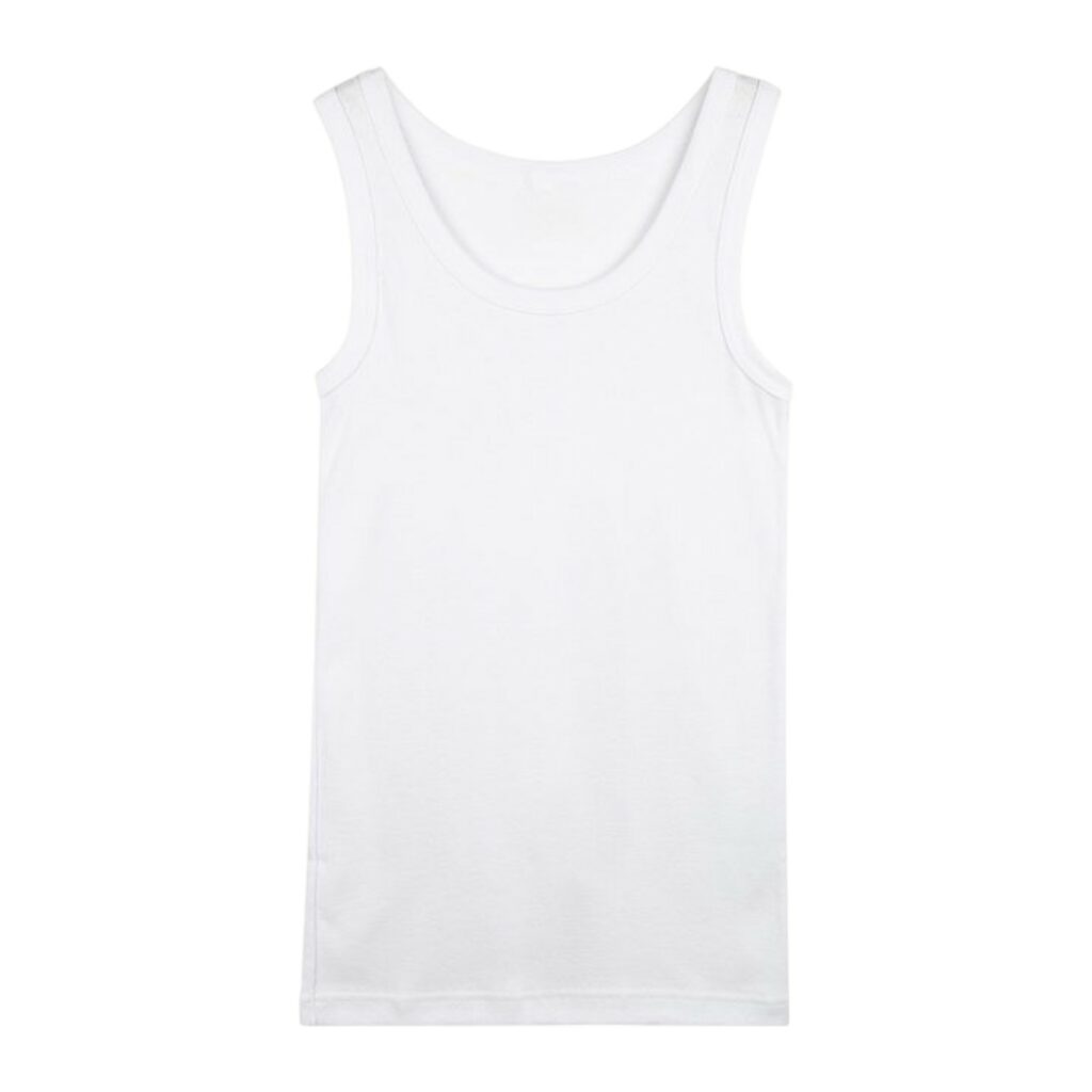 Gilet garcon blanc 100% Coton