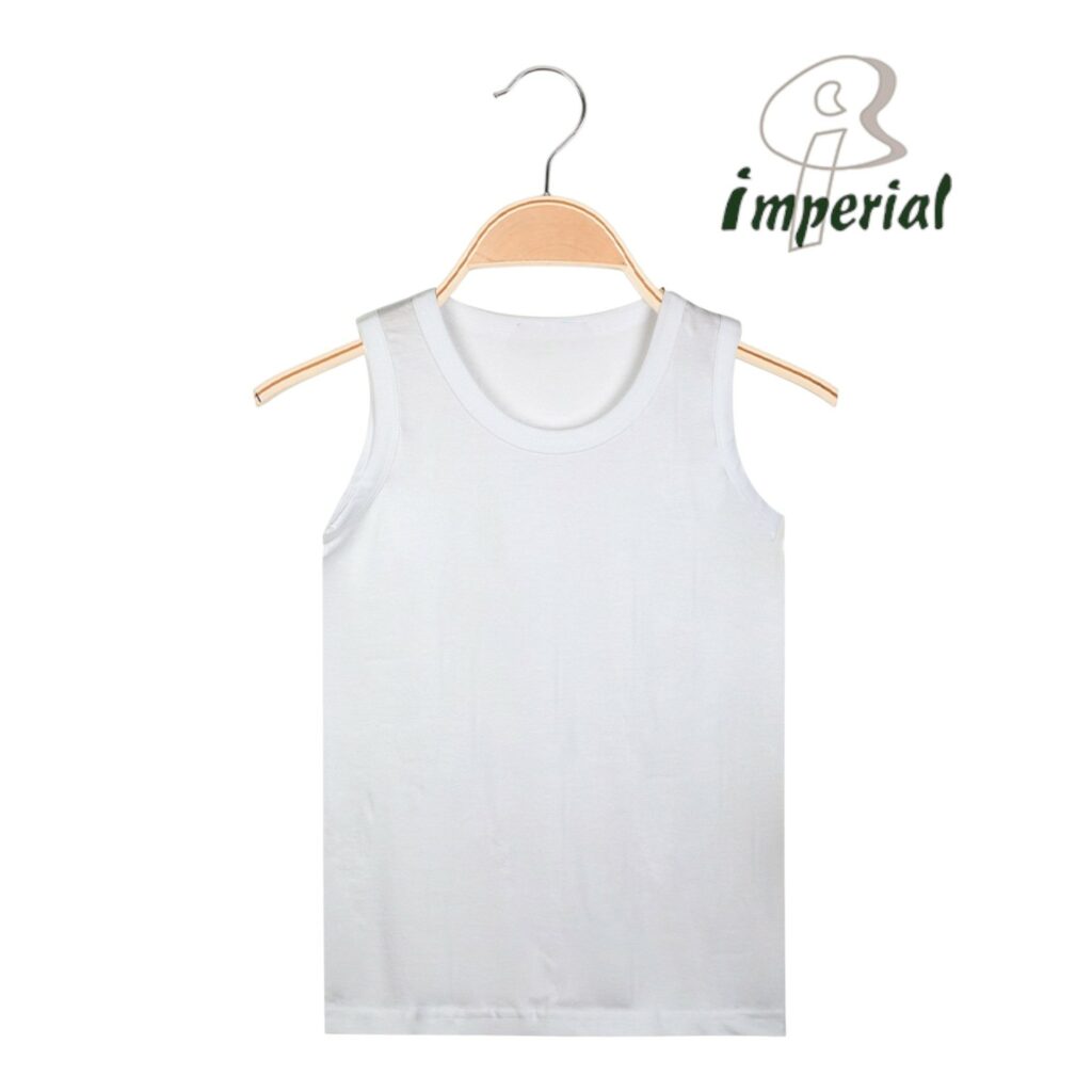 Gilet garcon blanc 100% Coton IMPERIAL