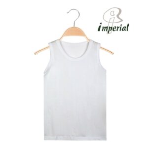 Gilet garcon blanc 100% Coton IMPERIAL