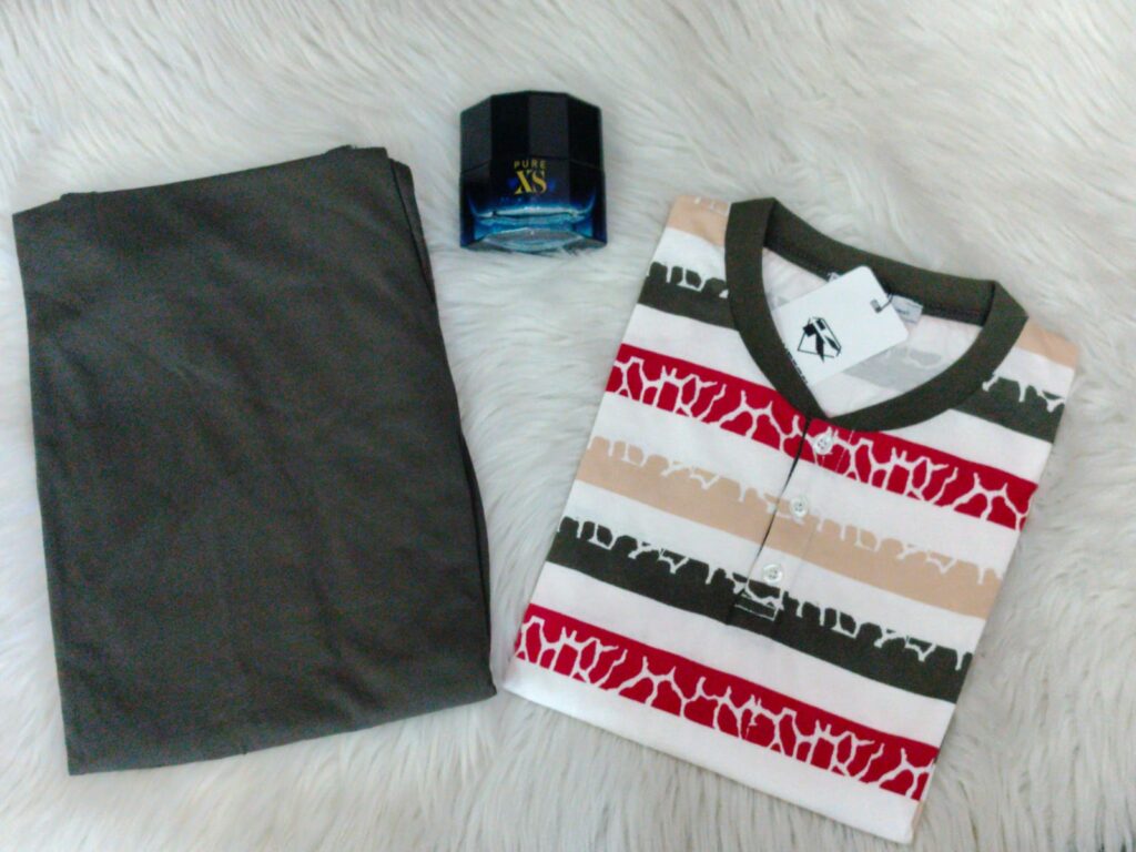 Pyjama Homme manches longues Deux Pièces