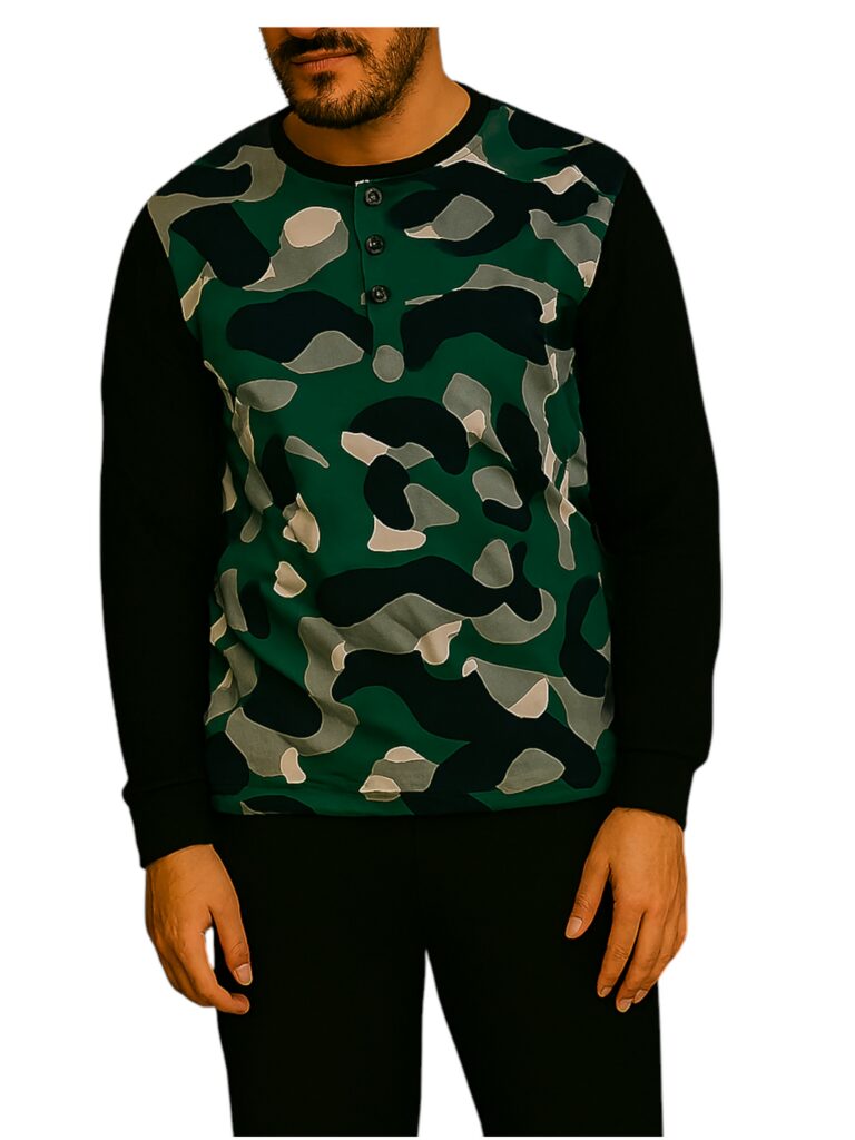 Pyjama Homme manches longues Deux Pièces