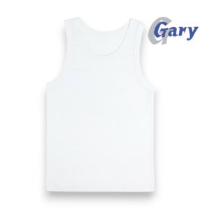 Gilet garcon blanc 100% Coton GARY