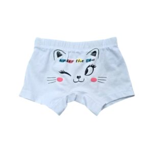 BOXEUR FILLETTE BLANC "UNDER THE SEA"