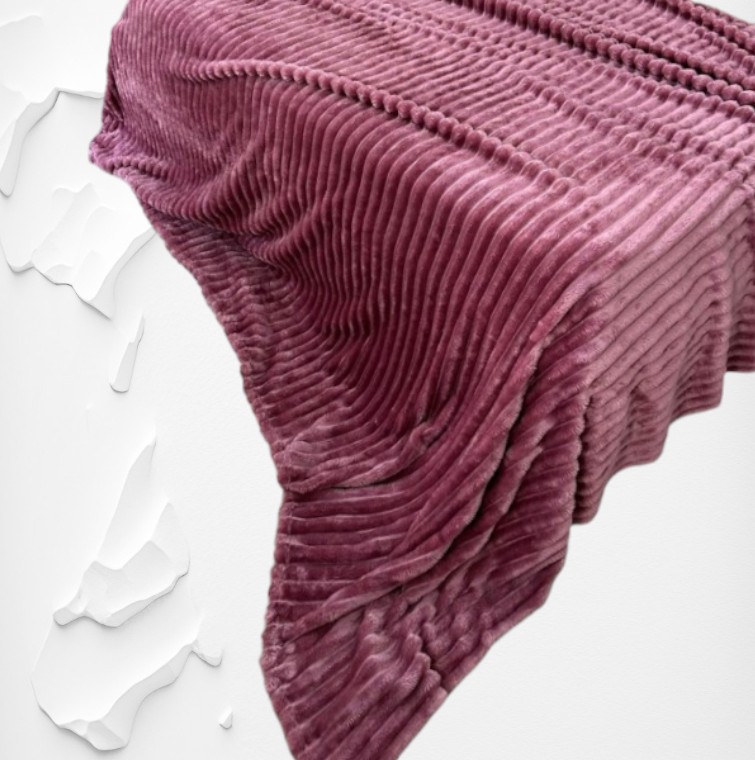 PLAID côtelé 2 PLACES 200X230 CM