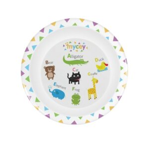 Assiette en Mélamine – Animaux Amusants