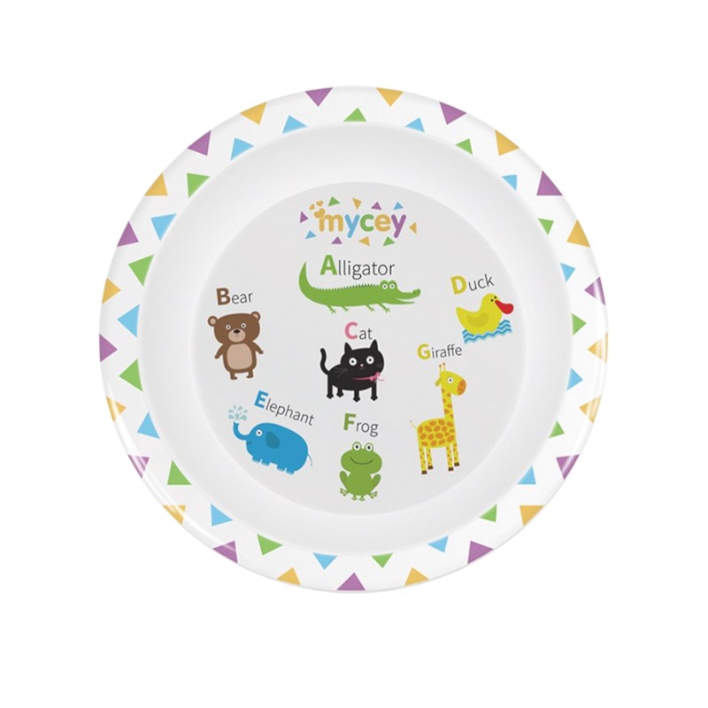 Assiette en Mélamine – Animaux Amusants
